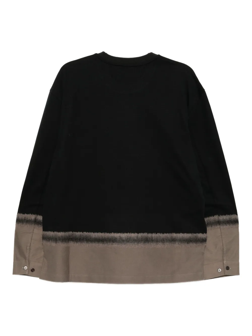 CROQUIS Needled Splice T-shirt - Zwart