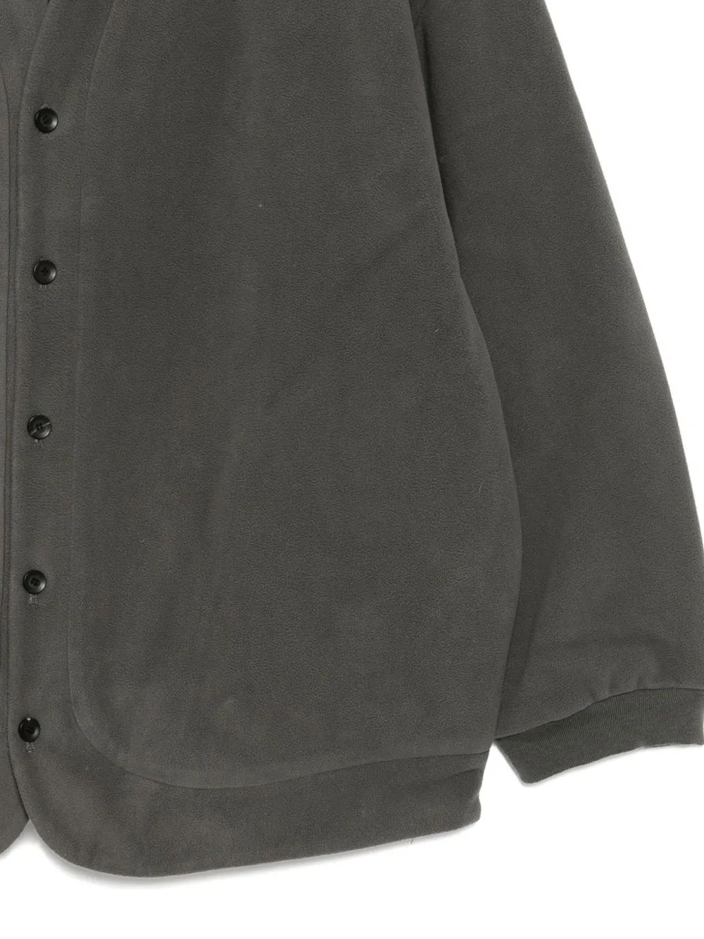 Croquis Cross-collar Padded Coat In Gray