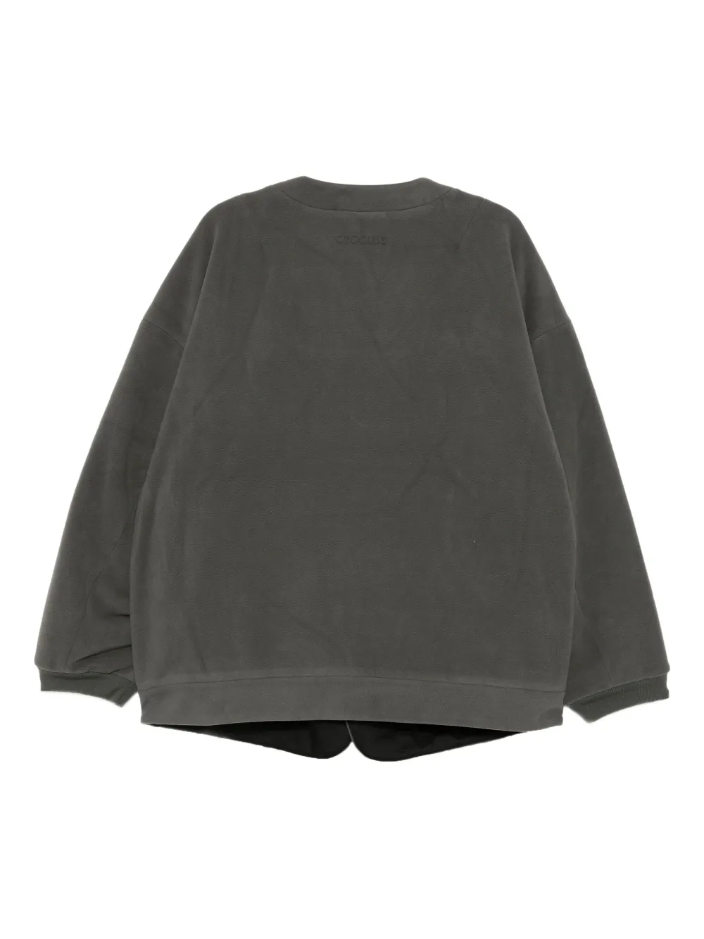 CROQUIS Gewatteerde jas met gekruiste kraag Grijs