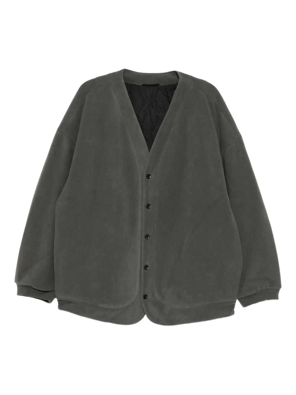 CROQUIS Cappotto imbottito con colletto incrociato - Grigio