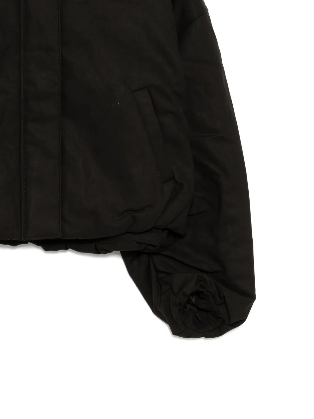 Jnby Short Cotton-padded Coat In Black