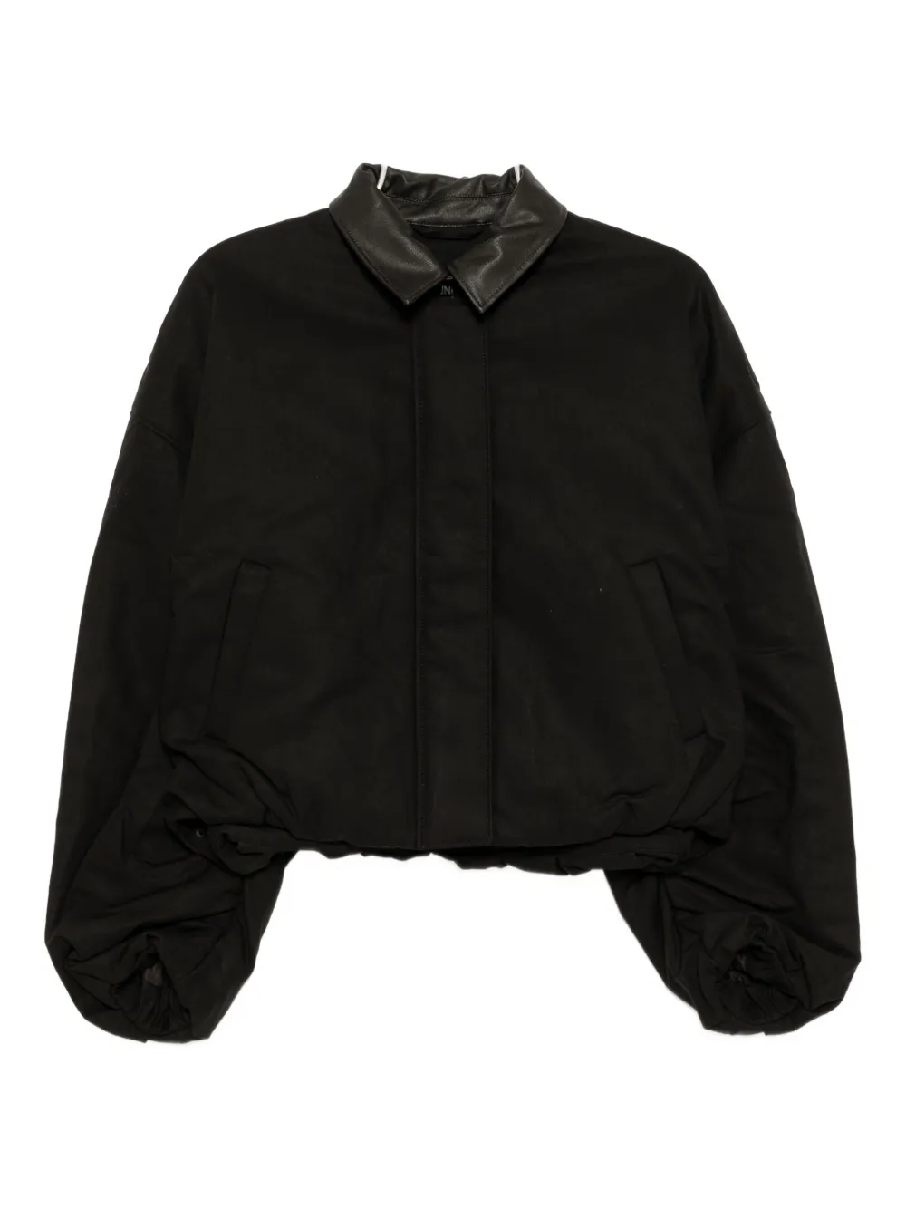 Jnby Short Cotton-padded Coat In Black