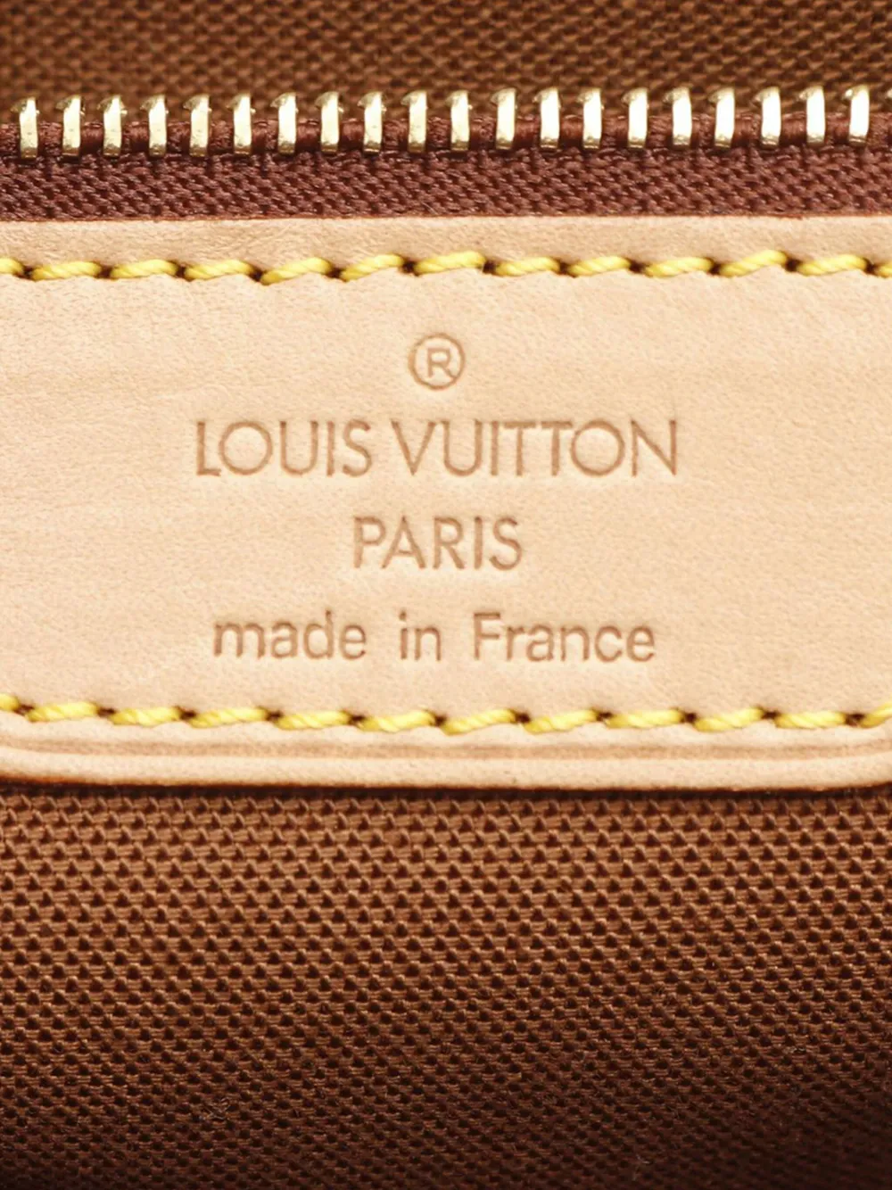 Pre-owned Louis Vuitton 2001 Monogram Abbesses Crossbody Bag In Brown
