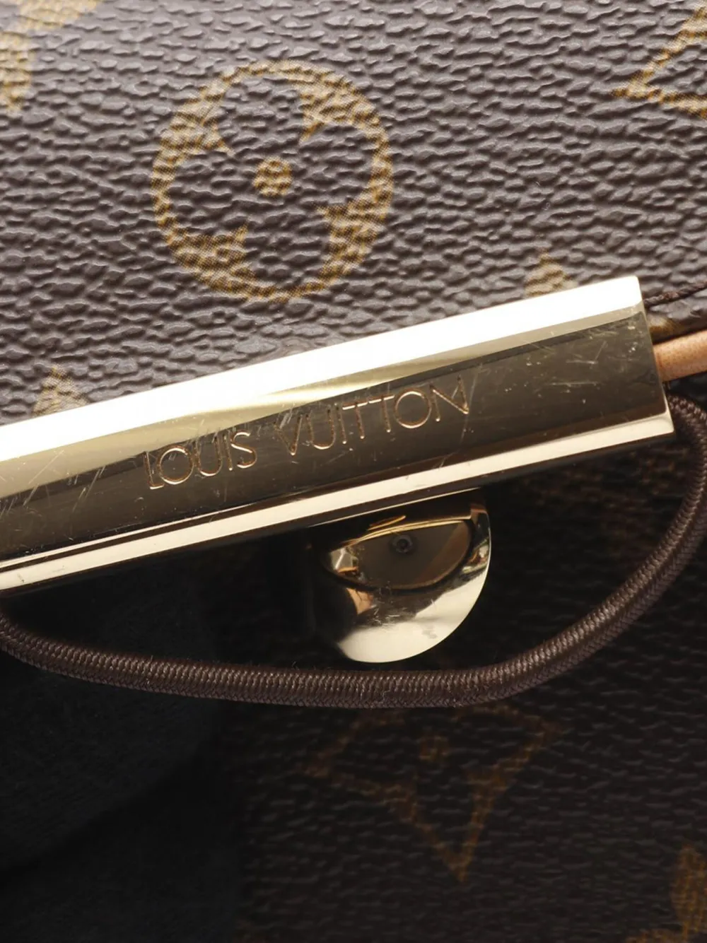 Pre-owned Louis Vuitton 2001 Monogram Abbesses Crossbody Bag In Brown