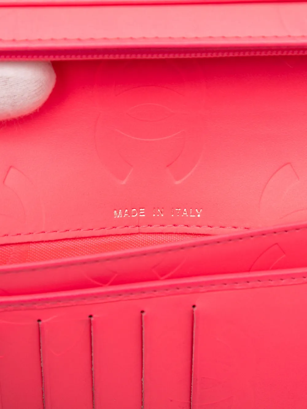 Pre-owned Chanel 2009-2010 Quilted Lambskin Cambon Ligne Bifold Wallet Long Wallets In Black