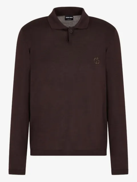 Giorgio Armani playera tipo polo con logo bordado