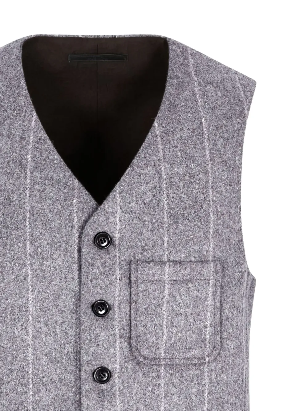 Giorgio Armani striped single-breasted coat | Single Breasted Coats | Image 2