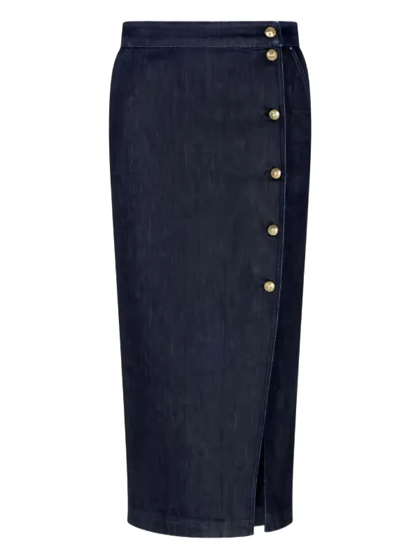 Giorgio Armani High-waisted Skirt in Blue