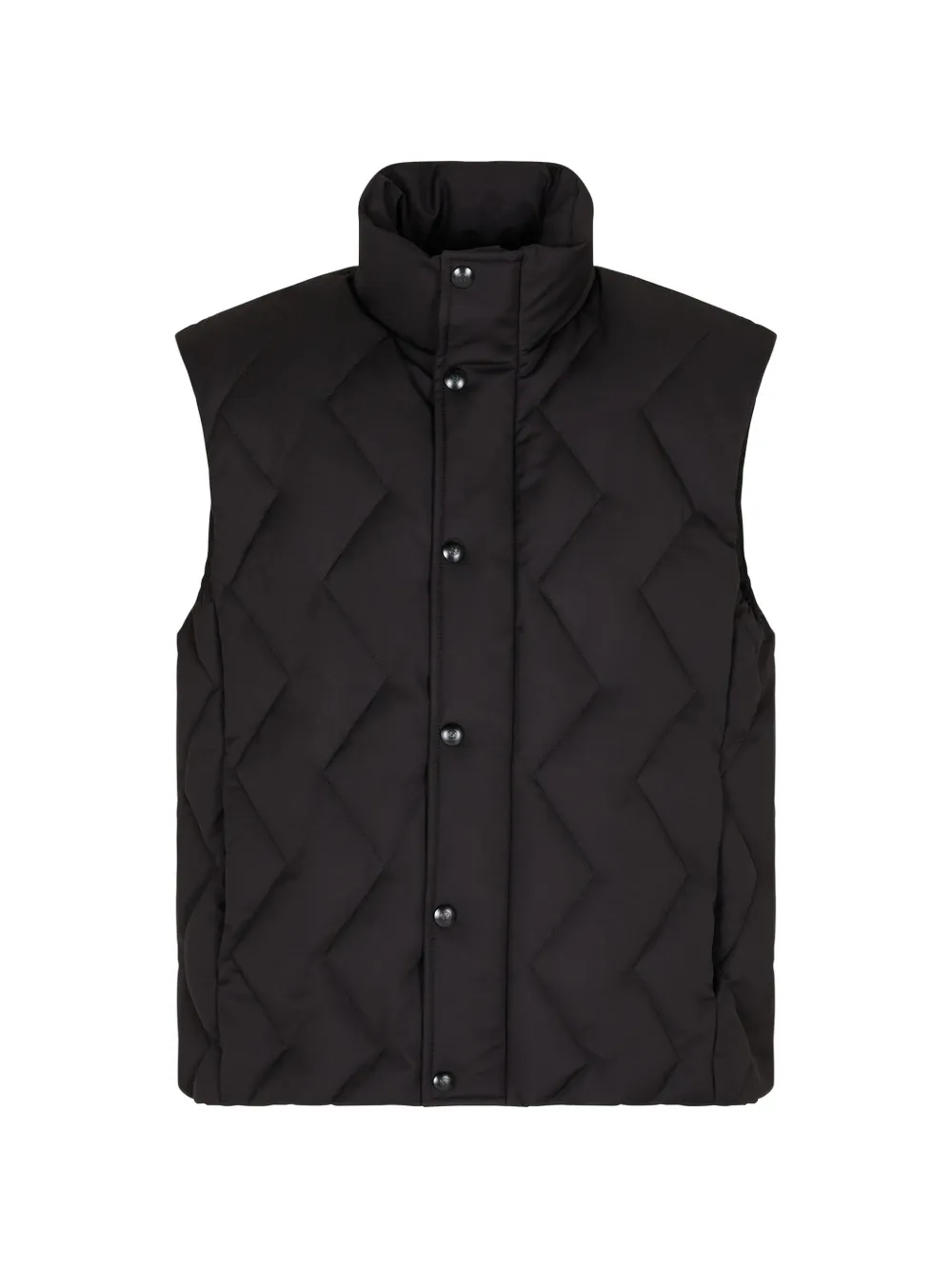 Giorgio Armani chevron-quilted gilet - Nero