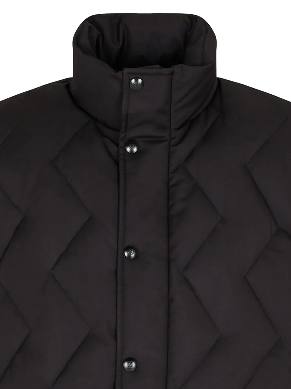 Giorgio Armani Chevron gewatteerde bodywarmer Zwart