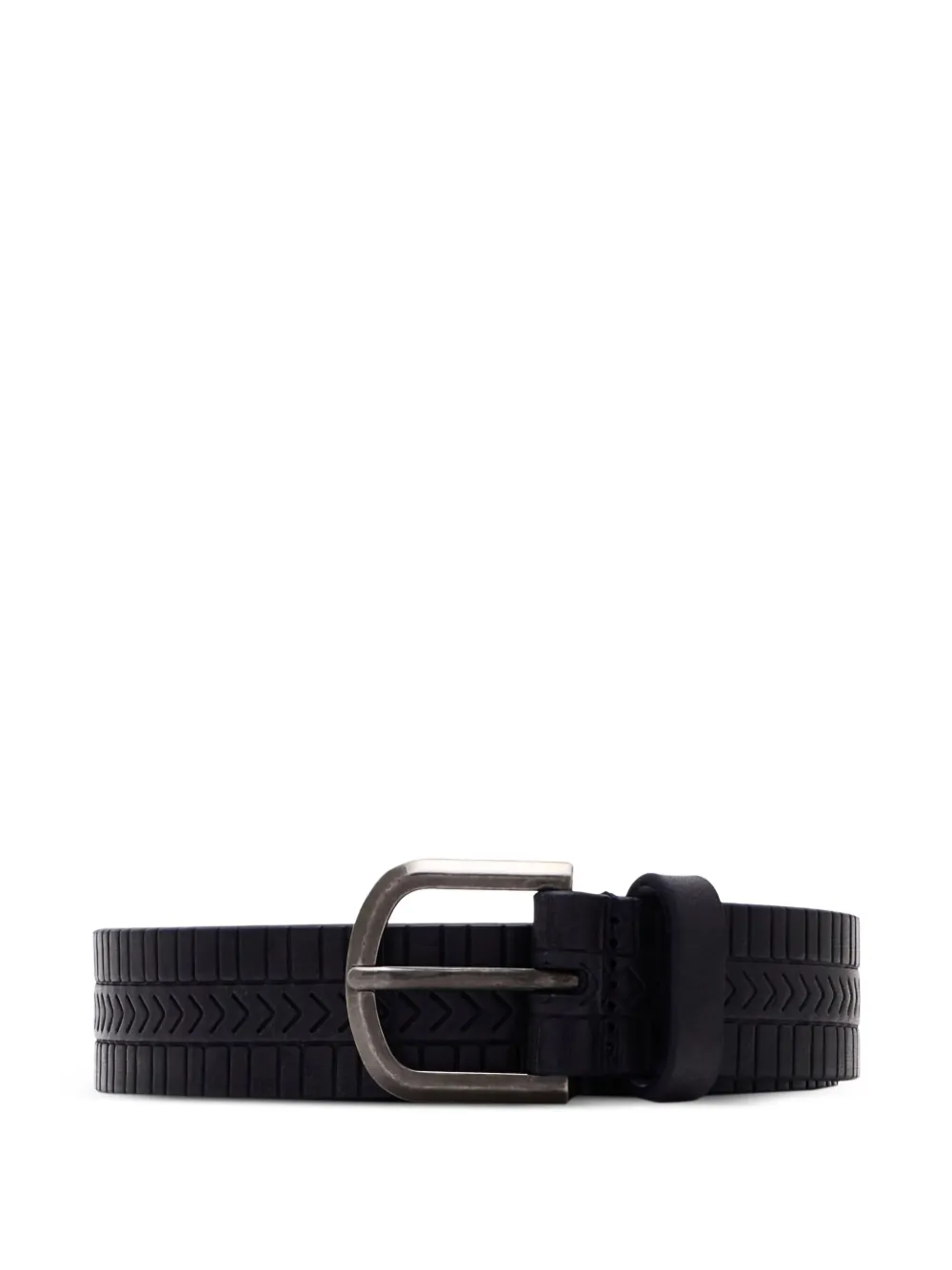 Giorgio Armani debossed leather belt | Black | Image 1