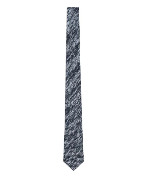 Giorgio Armani herringbone-pattern tie