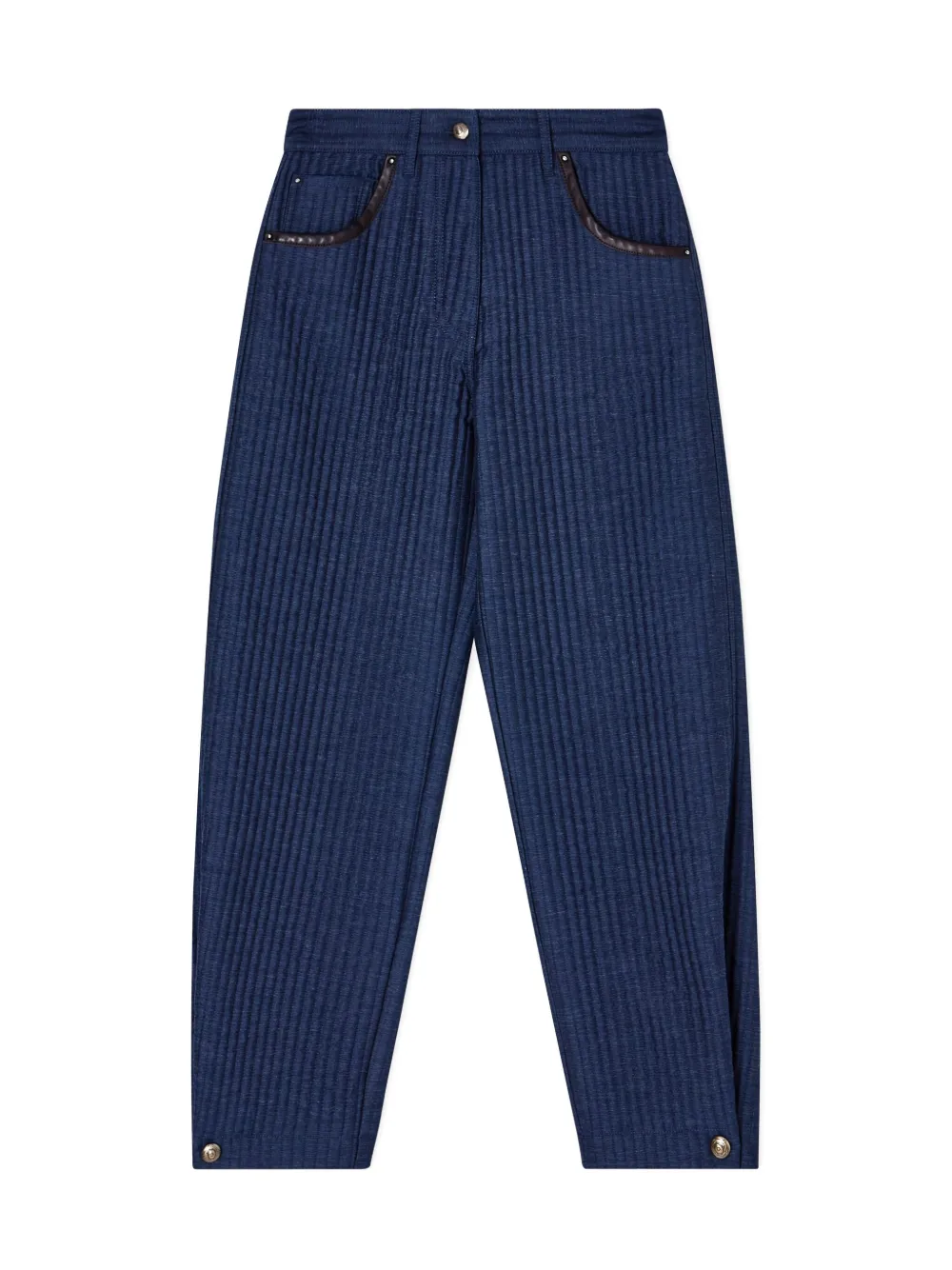 Giorgio Armani quilted tapered jeans - Blauw