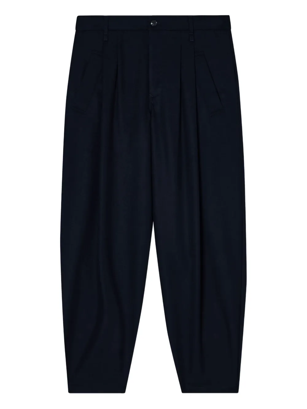 Giorgio Armani pleated tapered trousers | Blue | Image 1
