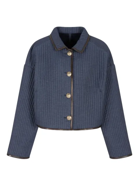 Giorgio Armani buttoned ribbed jacket