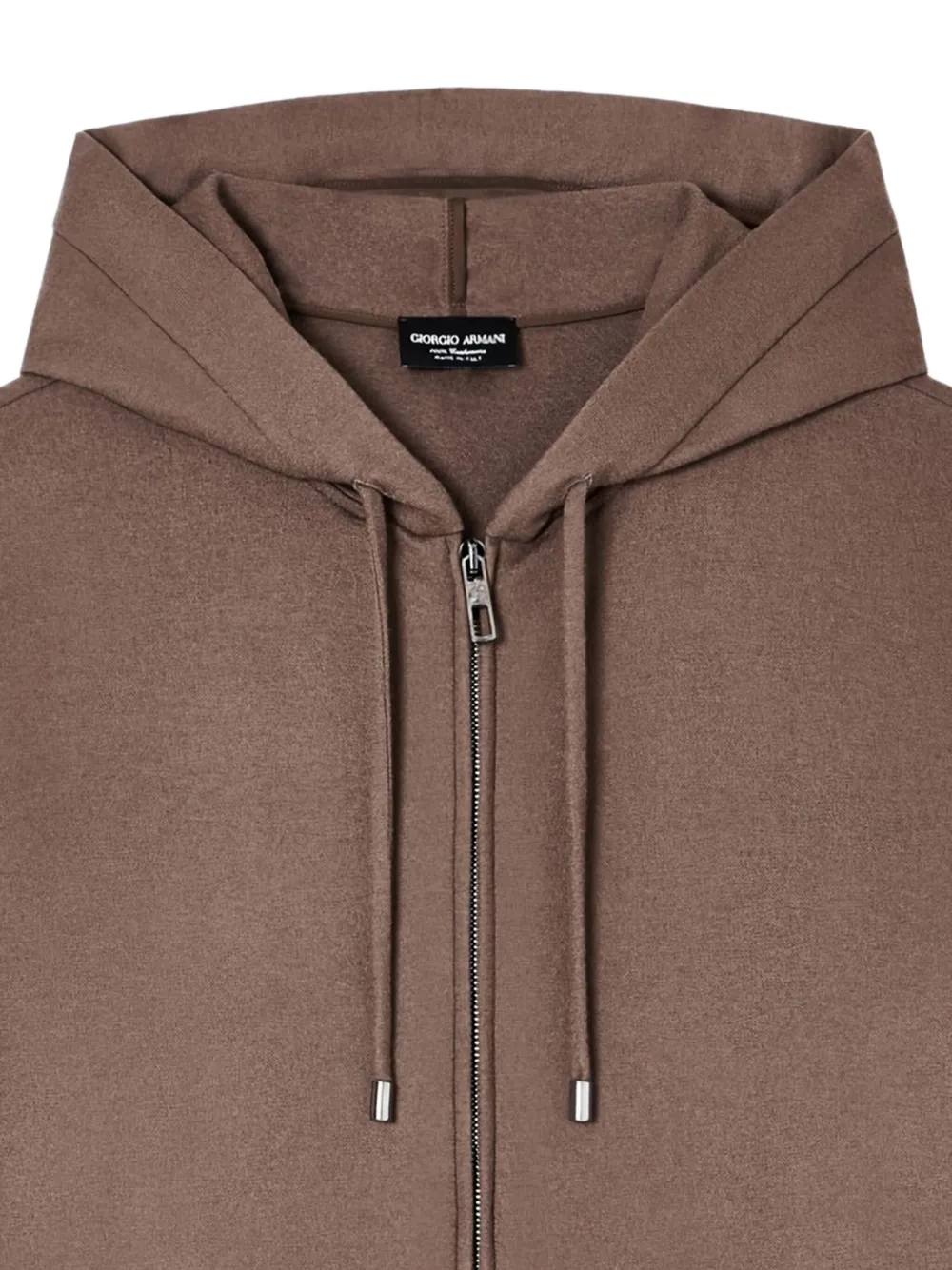 Giorgio Armani zip-up drawstring hoodie | Hoodies | Image 2