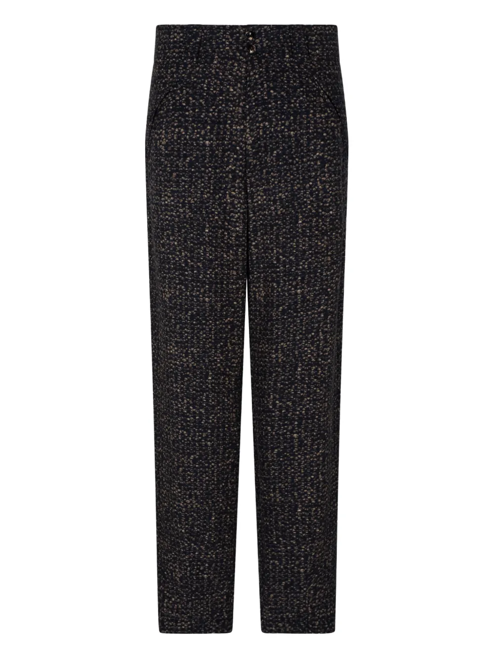 Giorgio Armani mélange-effect trousers | Black | Image 1