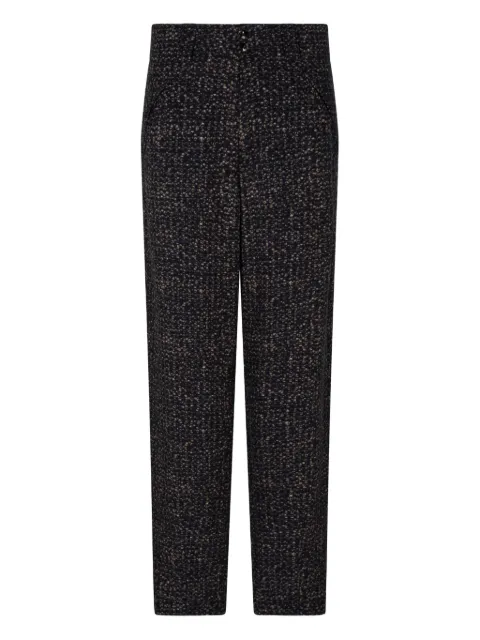 Giorgio Armani mélange-effect trousers