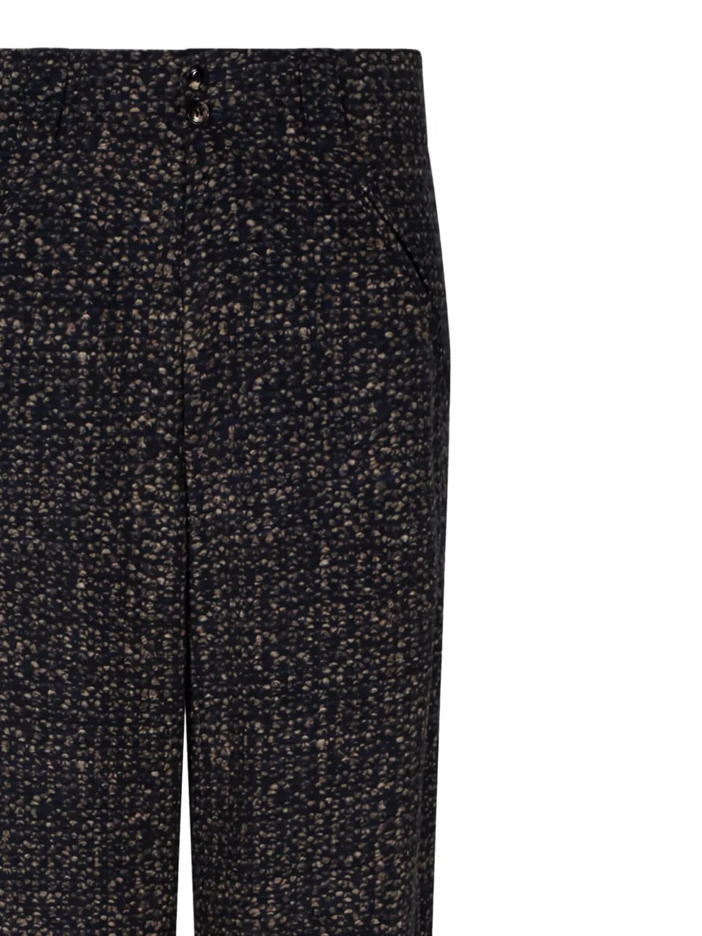 Giorgio Armani mélange-effect trousers | Regular-Fit & Straight Leg Pants | Image 2