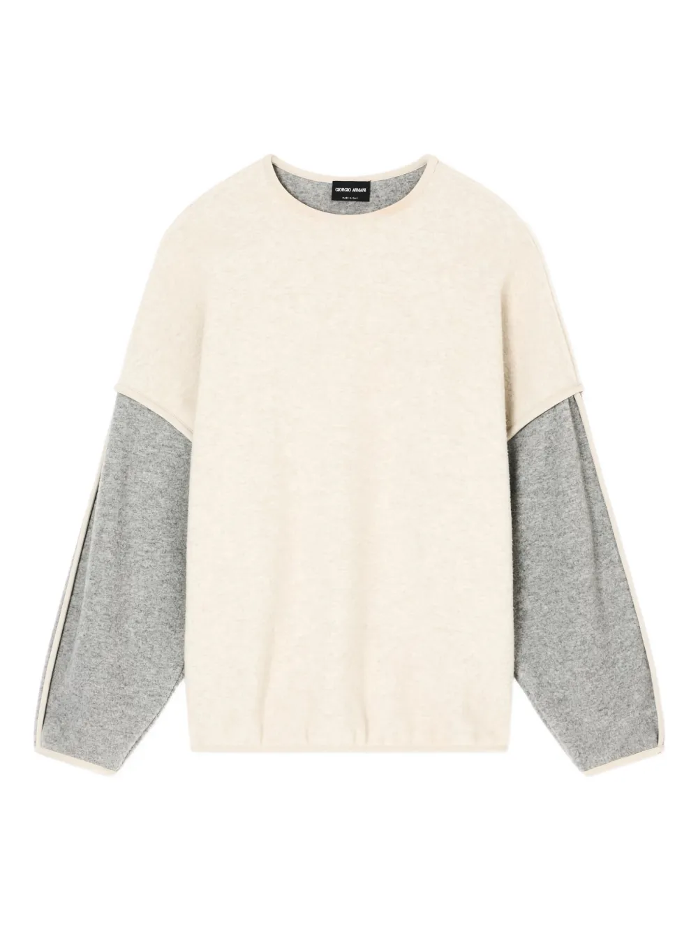 Giorgio Armani virgin wool blend sweater - Toni neutri