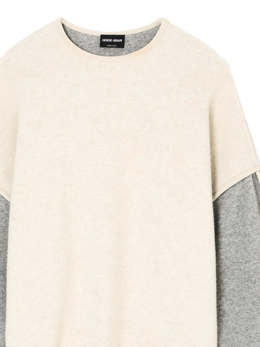 Giorgio Armani Trui van scheerwolblend Beige