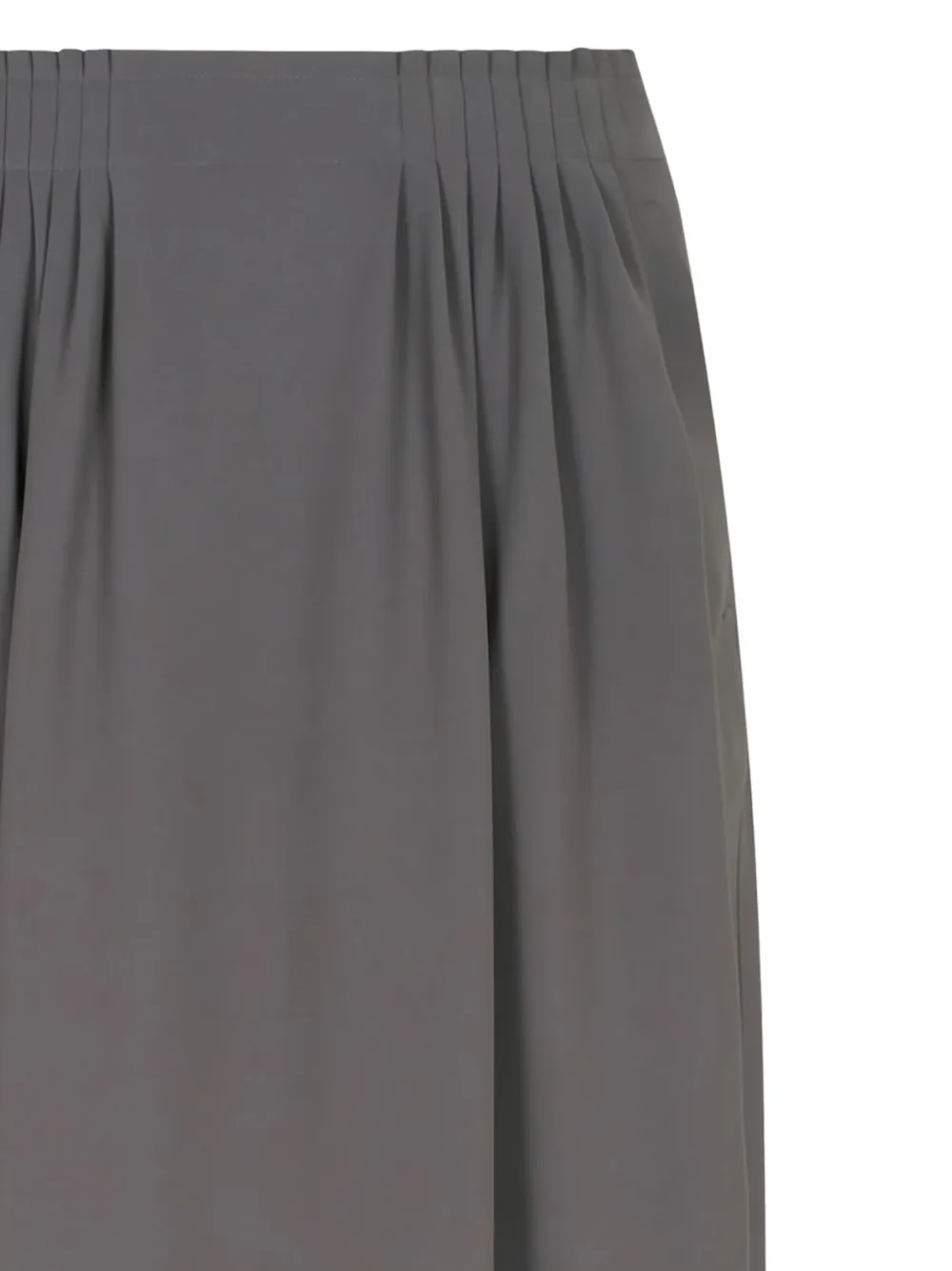 Giorgio Armani Maxi-rok met plooien en zijsplit Grijs