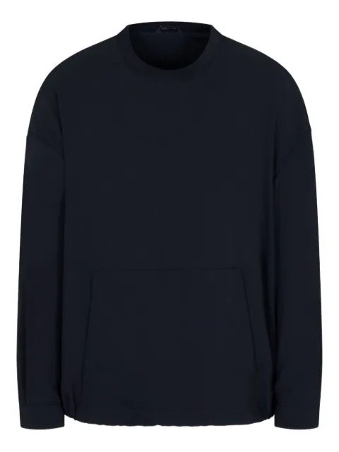 Giorgio Armani pouch-pocket crew-neck sweatshirt