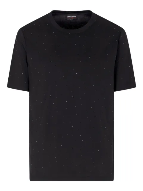 Giorgio Armani playera con detalles de strass