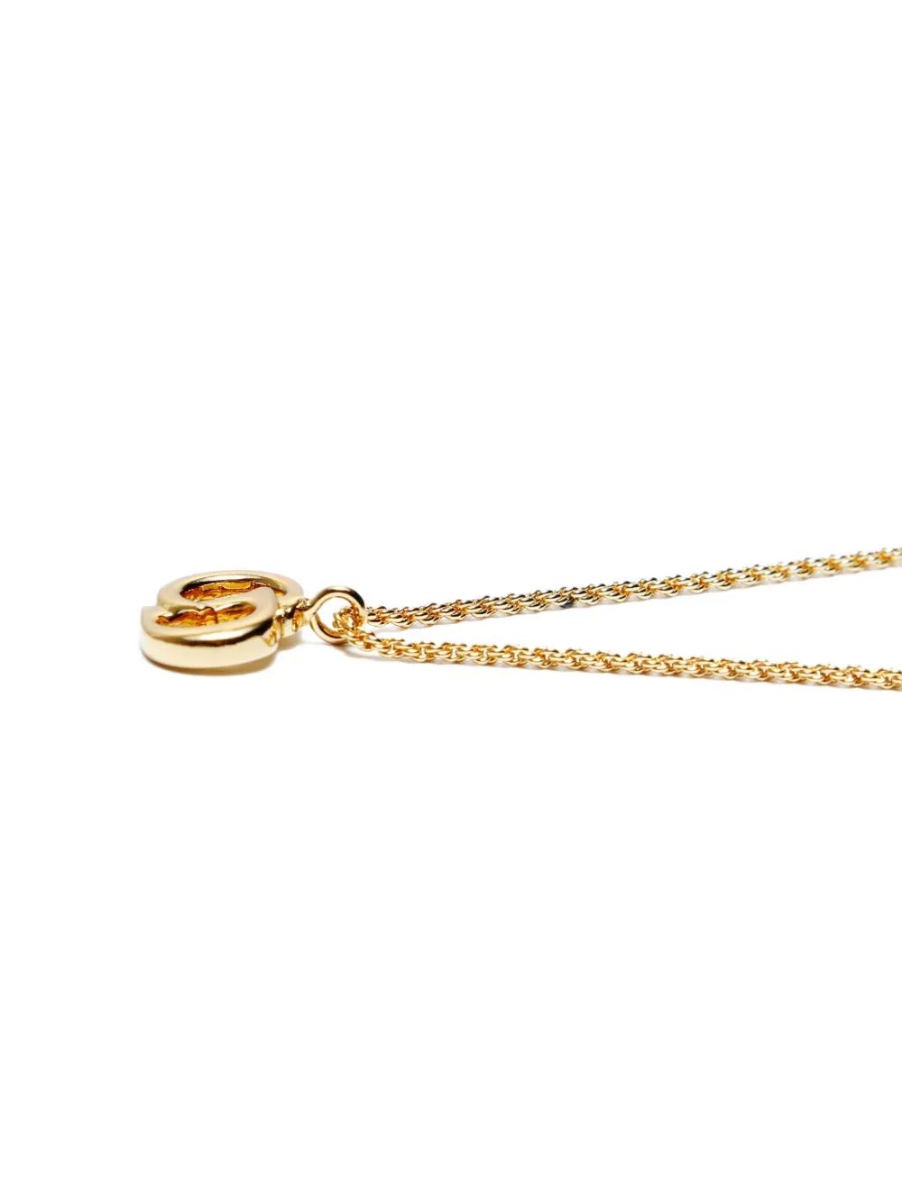 DIOR Pre-owned 1970-1990s Logo Necklace In Gold