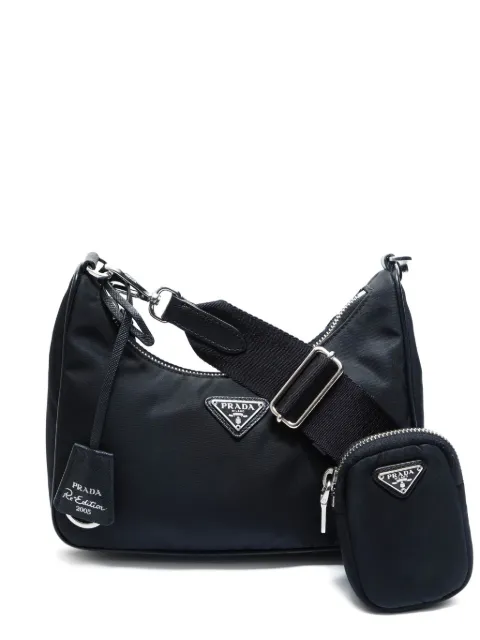 Prada Pre-Owned 2015-2025 logo-plaque cross bag