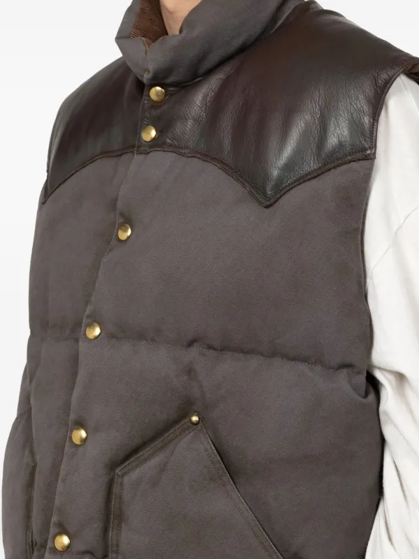 新品 Rocky Mountain Featherbed タウンベスト KAMIYA x Rocky Mountain Featherbed ダウンベスト | グレー | FARFETCH JP