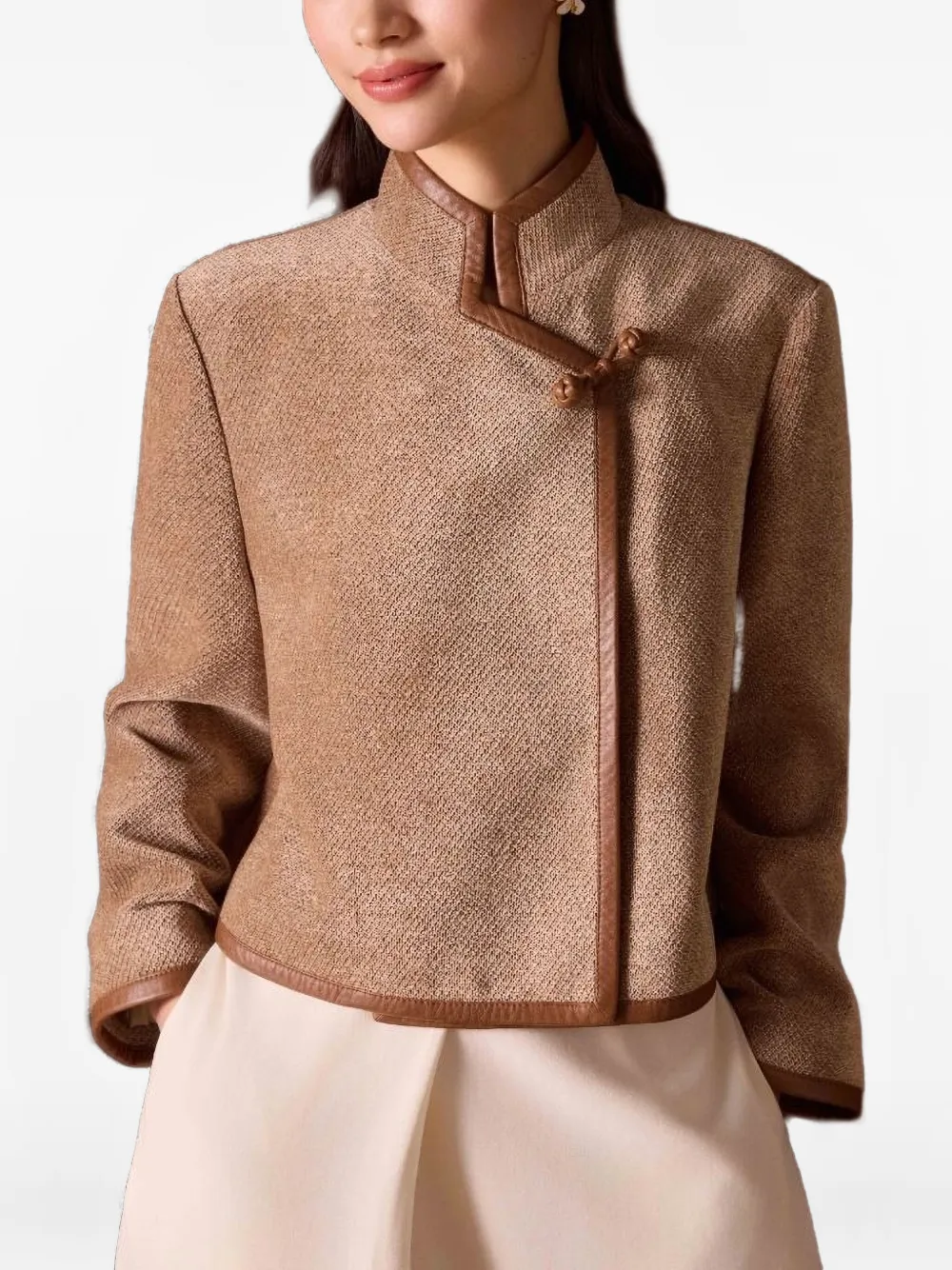  Shanghai Tang Textured Jacket - Brown 
