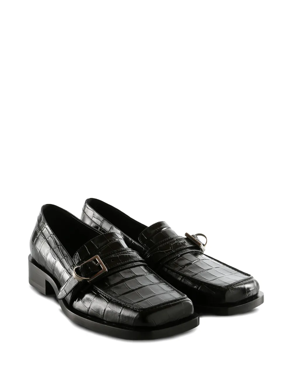 Balenciaga Bel Air leren loafers Zwart