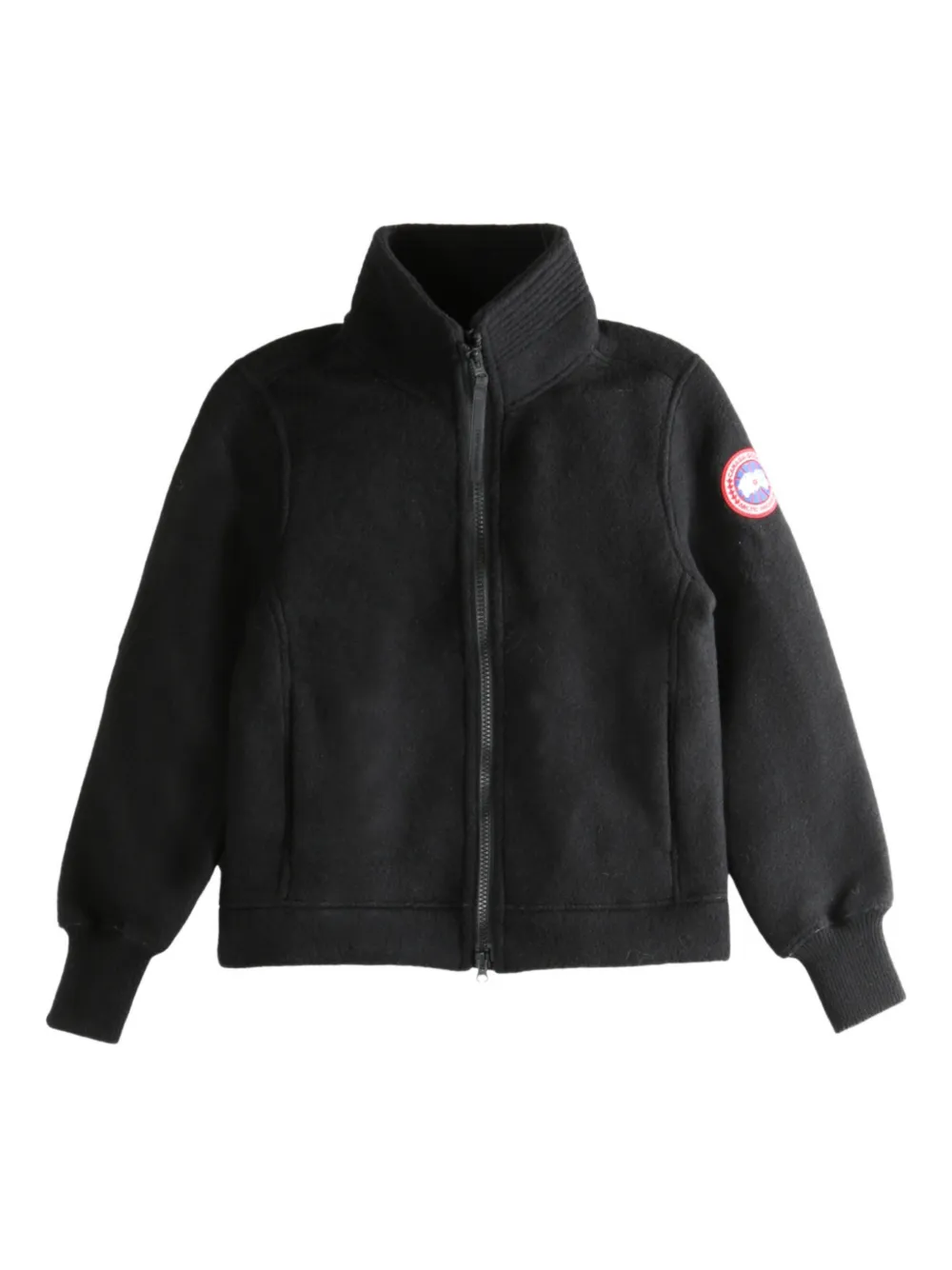 Canada Goose Zip High-neck Jacket In Black