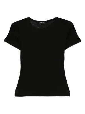 Alexander Wang logo-print short-sleeve T-shirt | Black | FARFETCH CA