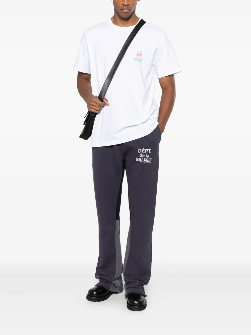 Gallery Dept. Logo Panelled Track Pants In Gray