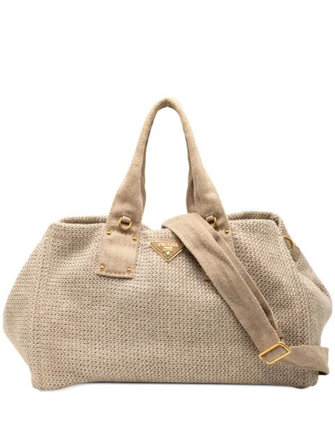 Prada Pre-Owned 2000-2013 Canapa Linen satchel