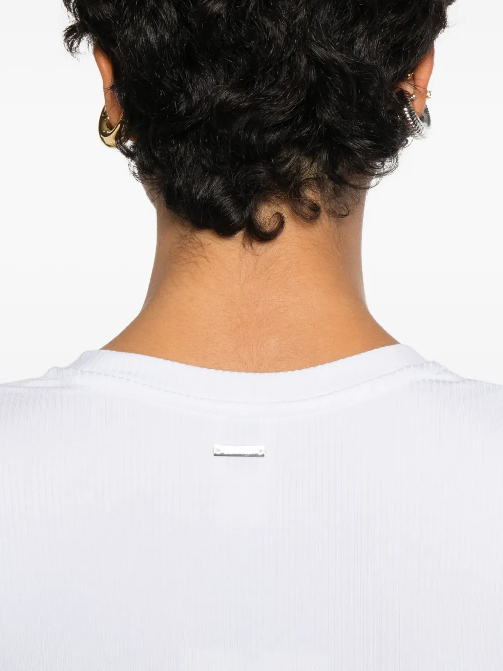 Calvin Klein Geribbeld T-shirt Wit