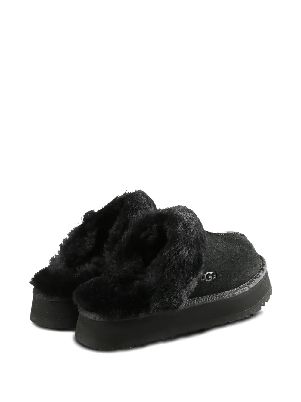 Ugg Disquette Fur-trim Slipper In Multi