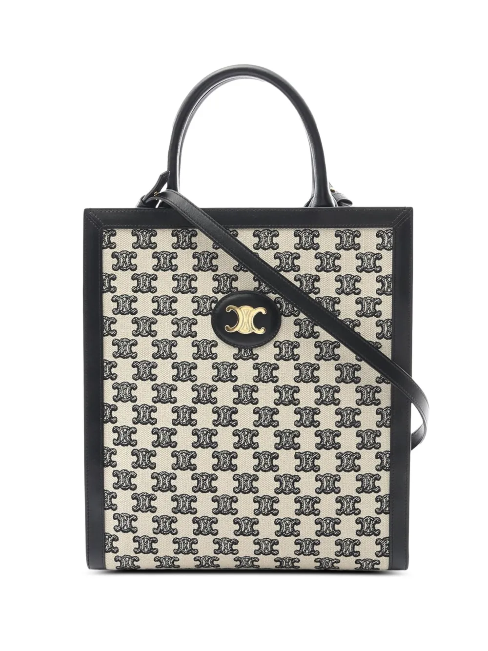 Celine Pre-Owned 2021-2025 Small Triomphe Canvas Vertical Cabas tote Celine Pre-Owned 2021-2025 Small Triomphe Canvas Vertical Cabas tote