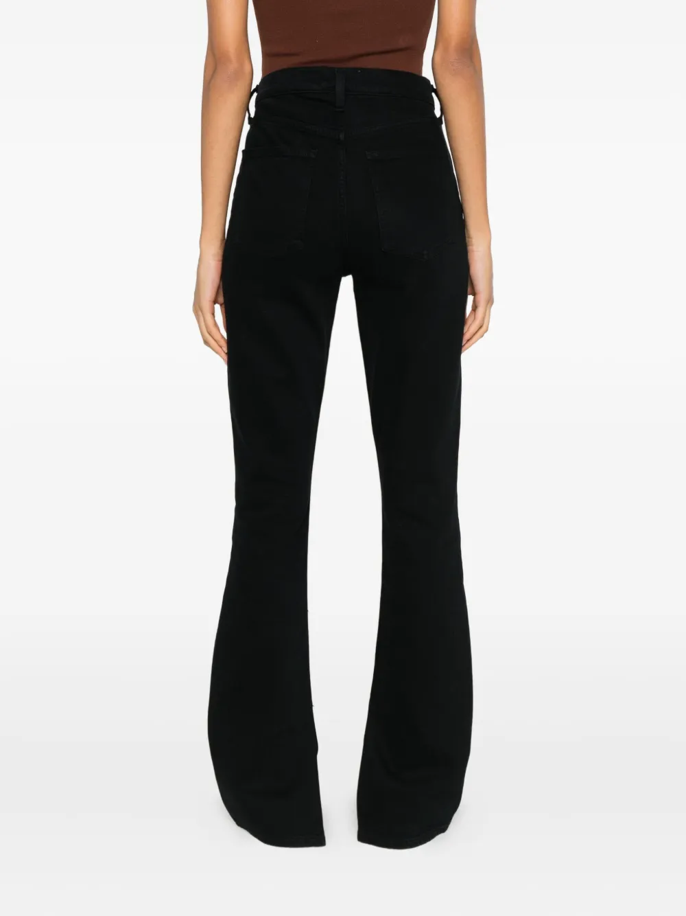 Agolde Ingram High Rise Skinny Jeans In Immersion In Black