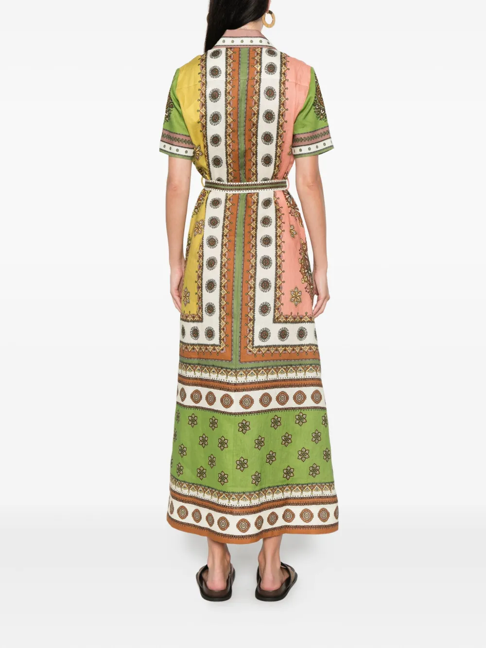 Alemais Contina Midi Shirt Dress In Multi