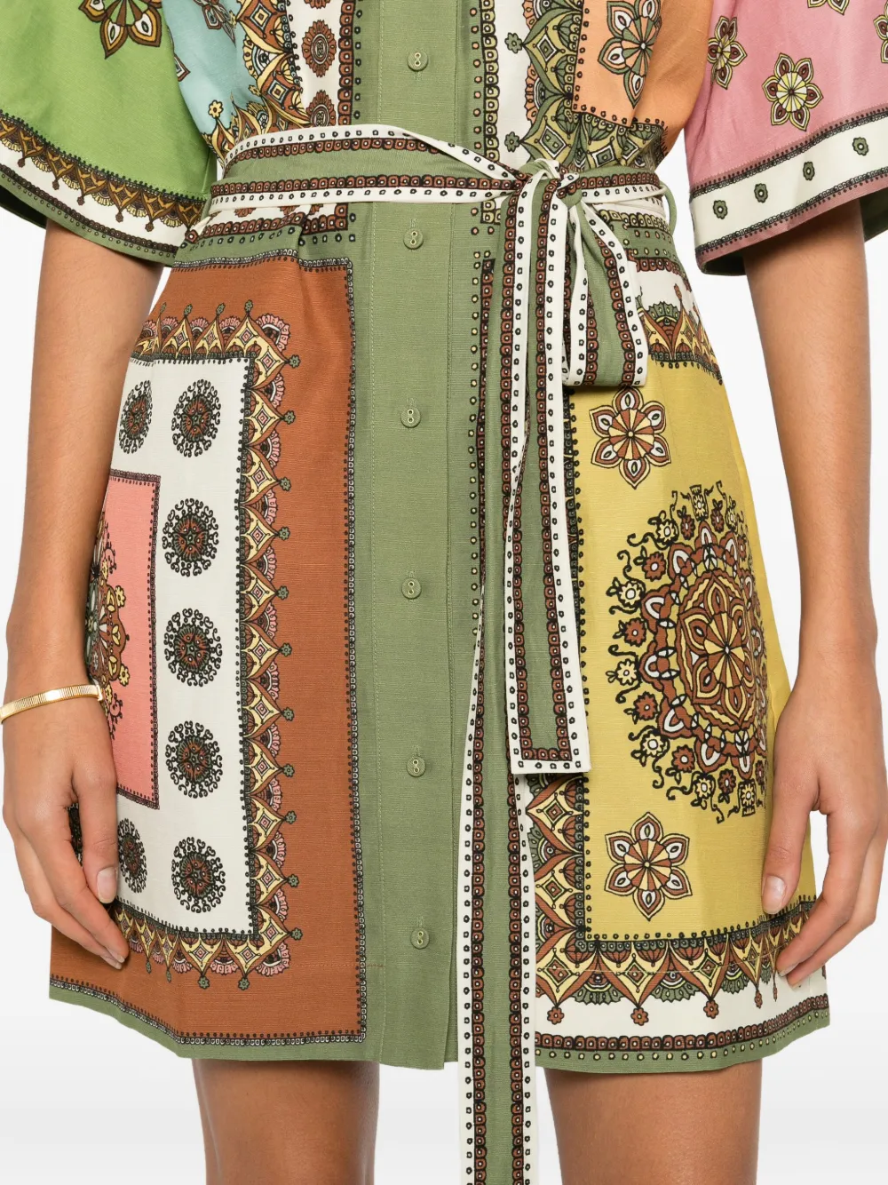 Alemais Contina Printed Mini Dress In Multi