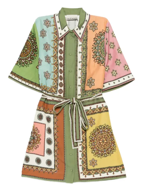 ALEMAIS Contina printed mini dress