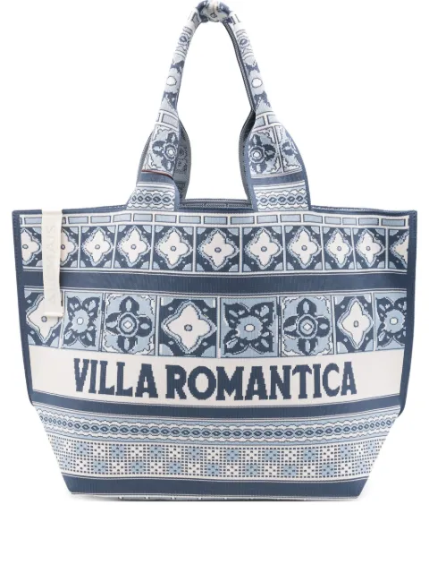 ALEMAIS Villa Romantica patterned tote bag