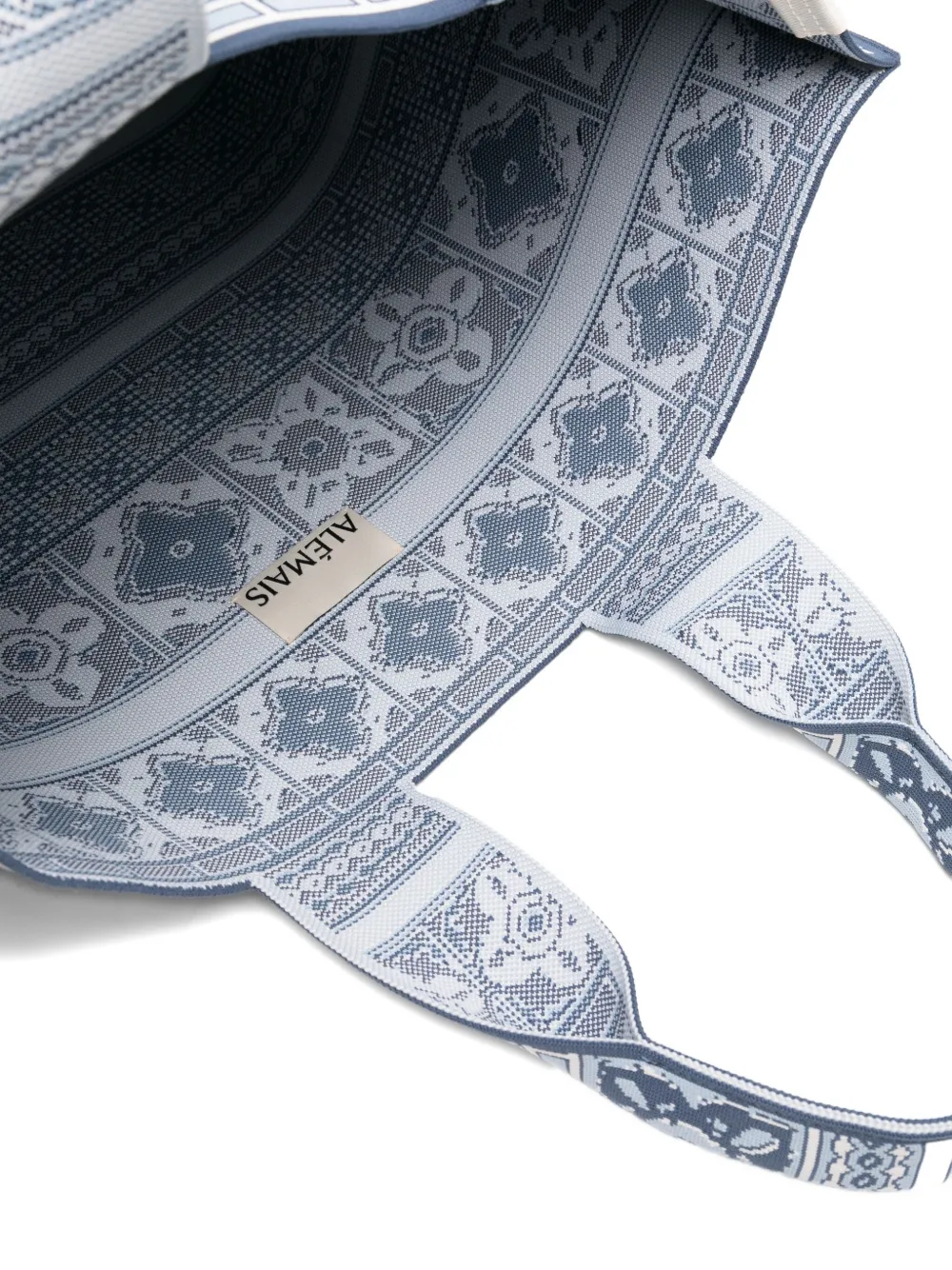 ALEMAIS Villa Romantica shopper met patroon Blauw