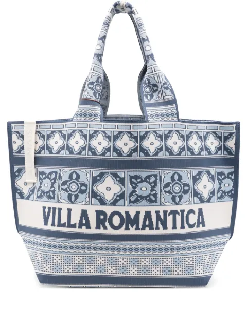 ALEMAIS Villa Romantica patterned tote bag