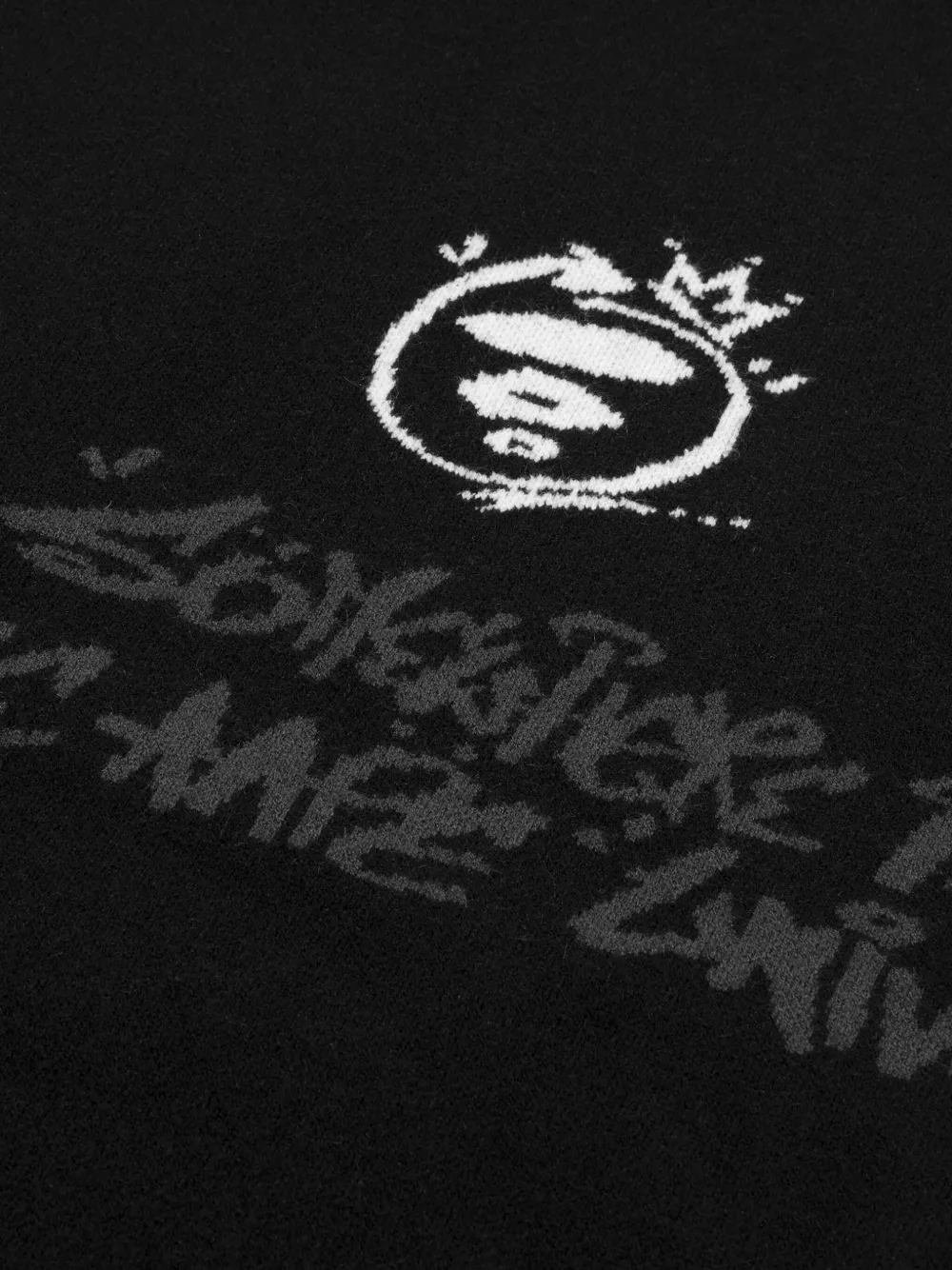 AAPE BY *A BATHING APE Trui met ronde hals Zwart