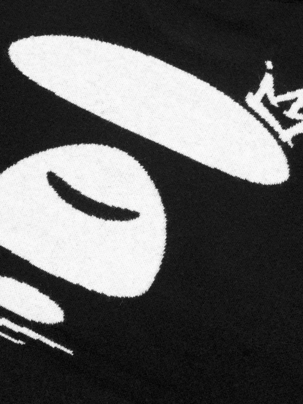 AAPE BY *A BATHING APE Trui met ronde hals Zwart