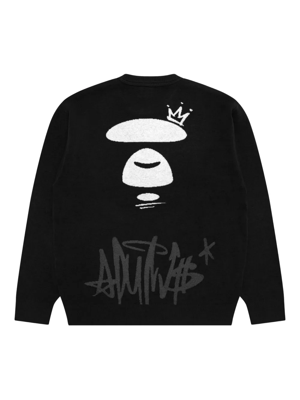 AAPE BY *A BATHING APE crew-neck sweater - Zwart